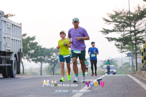 Race photo from BAF LIONS RUN 2024