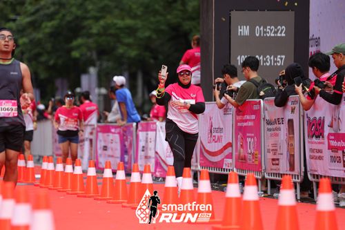 Race photo from Smartfren Run 2024