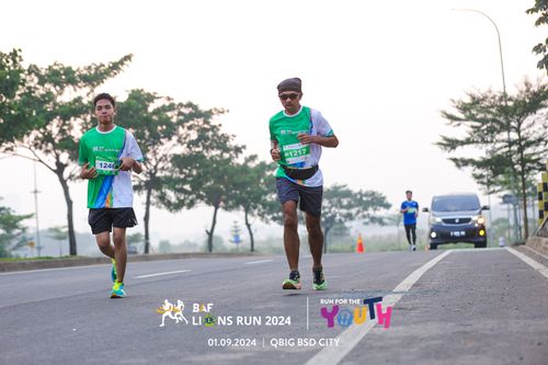 Race photo from BAF LIONS RUN 2024