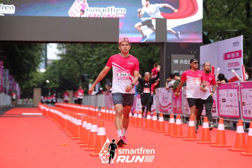 Race photo from Smartfren Run 2024