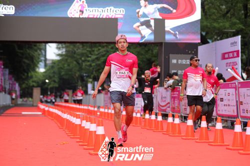 Race photo from Smartfren Run 2024