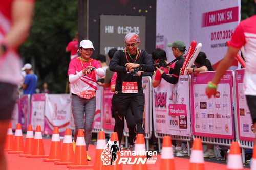 Race photo from Smartfren Run 2024