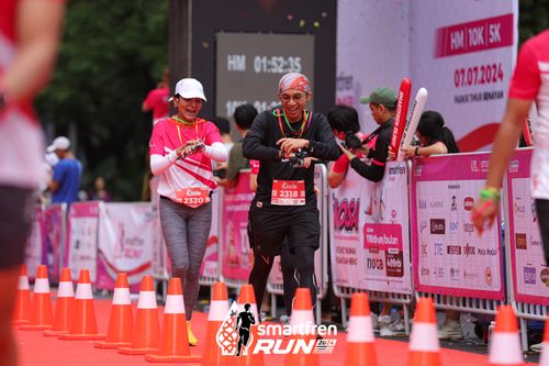 Race photo from Smartfren Run 2024