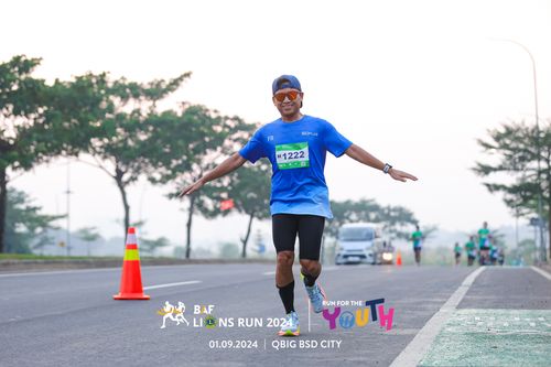Race photo from BAF LIONS RUN 2024
