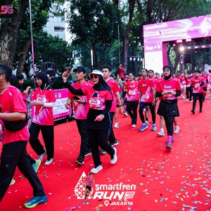 Race photo from SMARTFREN RUN 2026