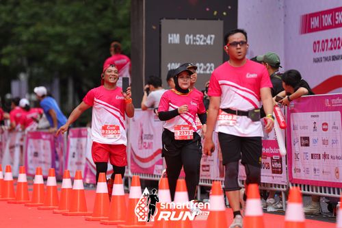 Race photo from Smartfren Run 2024