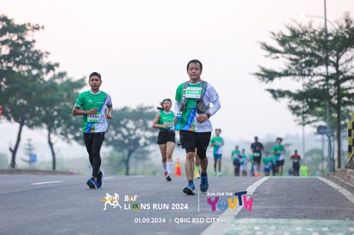 Race photo from BAF LIONS RUN 2024