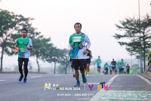 Race photo from BAF LIONS RUN 2024