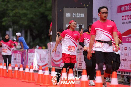 Race photo from Smartfren Run 2024