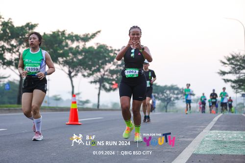 Race photo from BAF LIONS RUN 2024