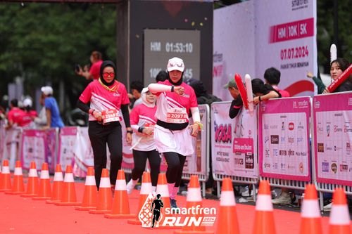 Race photo from Smartfren Run 2024