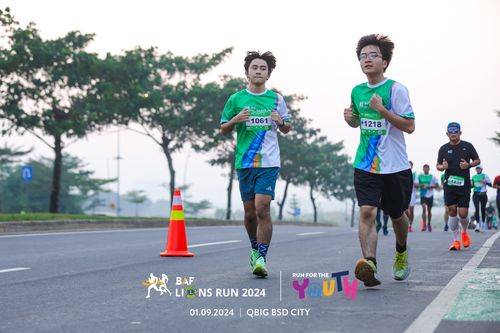 Race photo from BAF LIONS RUN 2024