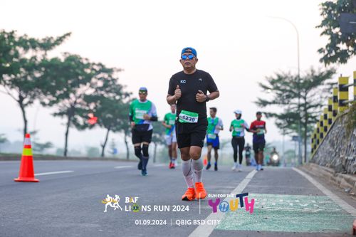 Race photo from BAF LIONS RUN 2024