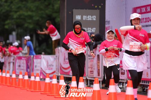 Race photo from Smartfren Run 2024