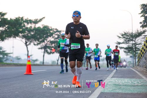 Race photo from BAF LIONS RUN 2024
