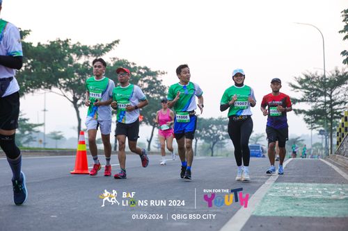 Race photo from BAF LIONS RUN 2024