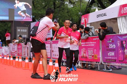 Race photo from Smartfren Run 2024