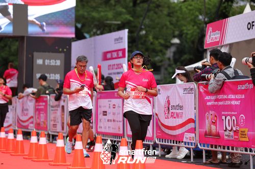 Race photo from Smartfren Run 2024