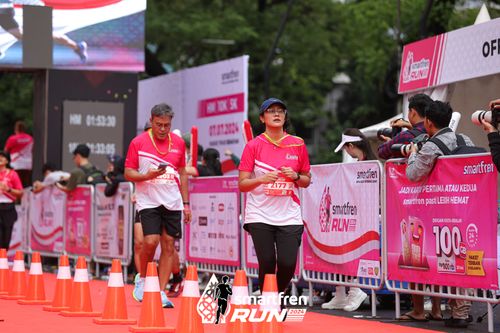 Race photo from Smartfren Run 2024
