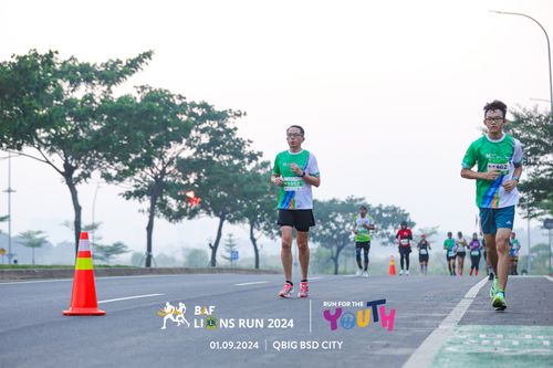 Race photo from BAF LIONS RUN 2024