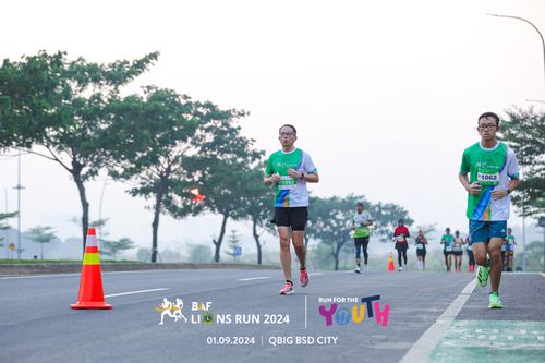 Race photo from BAF LIONS RUN 2024