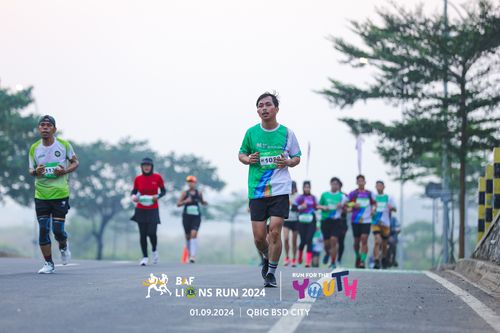 Race photo from BAF LIONS RUN 2024