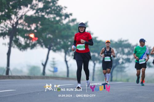 Race photo from BAF LIONS RUN 2024