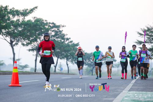 Race photo from BAF LIONS RUN 2024