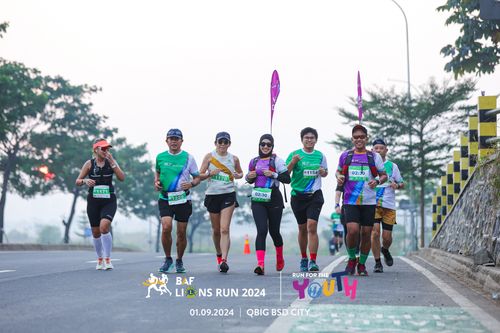 Race photo from BAF LIONS RUN 2024