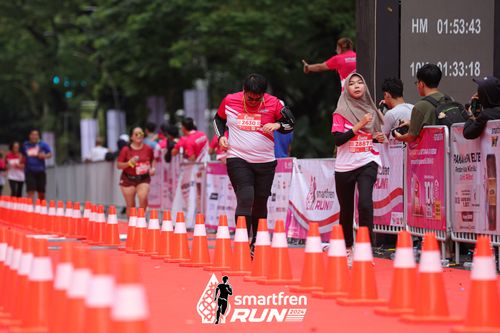 Race photo from Smartfren Run 2024