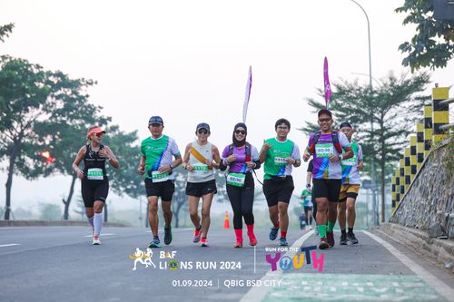 Race photo from BAF LIONS RUN 2024