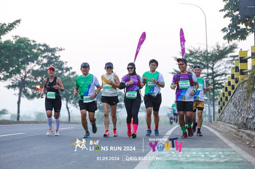 Race photo from BAF LIONS RUN 2024