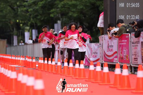 Race photo from Smartfren Run 2024
