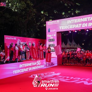 Race photo from SMARTFREN RUN 2026