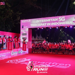 Race photo from SMARTFREN RUN 2026
