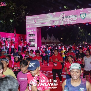 Race photo from SMARTFREN RUN 2026