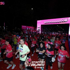 Race photo from SMARTFREN RUN 2026