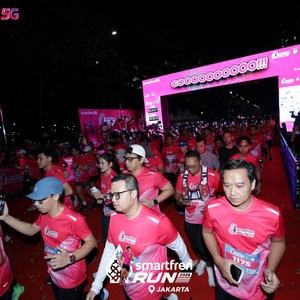 Race photo from SMARTFREN RUN 2026