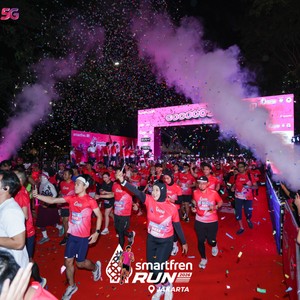 Race photo from SMARTFREN RUN 2026