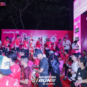 Race photo from SMARTFREN RUN 2026