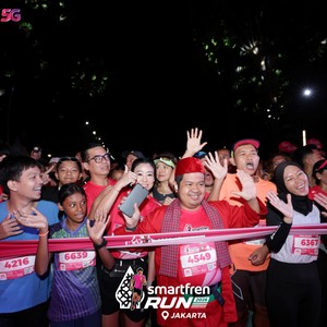 Race photo from SMARTFREN RUN 2026