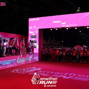 Race photo from SMARTFREN RUN 2026