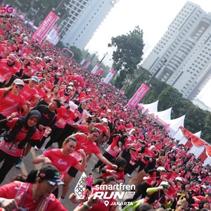 Race photo from SMARTFREN RUN 2026