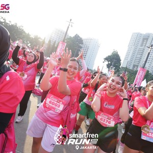 Race photo from SMARTFREN RUN 2026