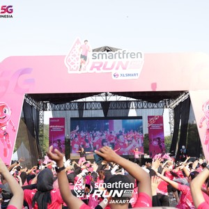 Race photo from SMARTFREN RUN 2026