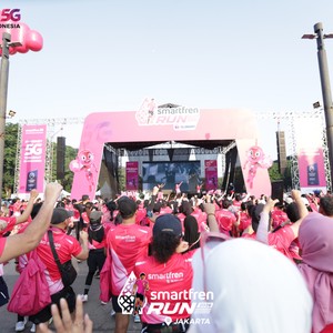 Race photo from SMARTFREN RUN 2026