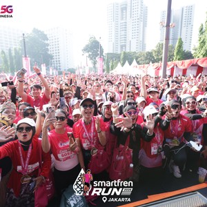 Race photo from SMARTFREN RUN 2026