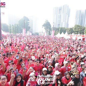 Race photo from SMARTFREN RUN 2026