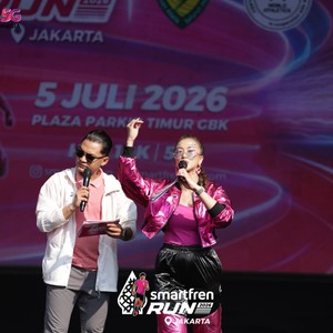 Race photo from SMARTFREN RUN 2026