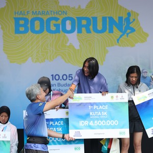 Race photo from BOGORUN 2026